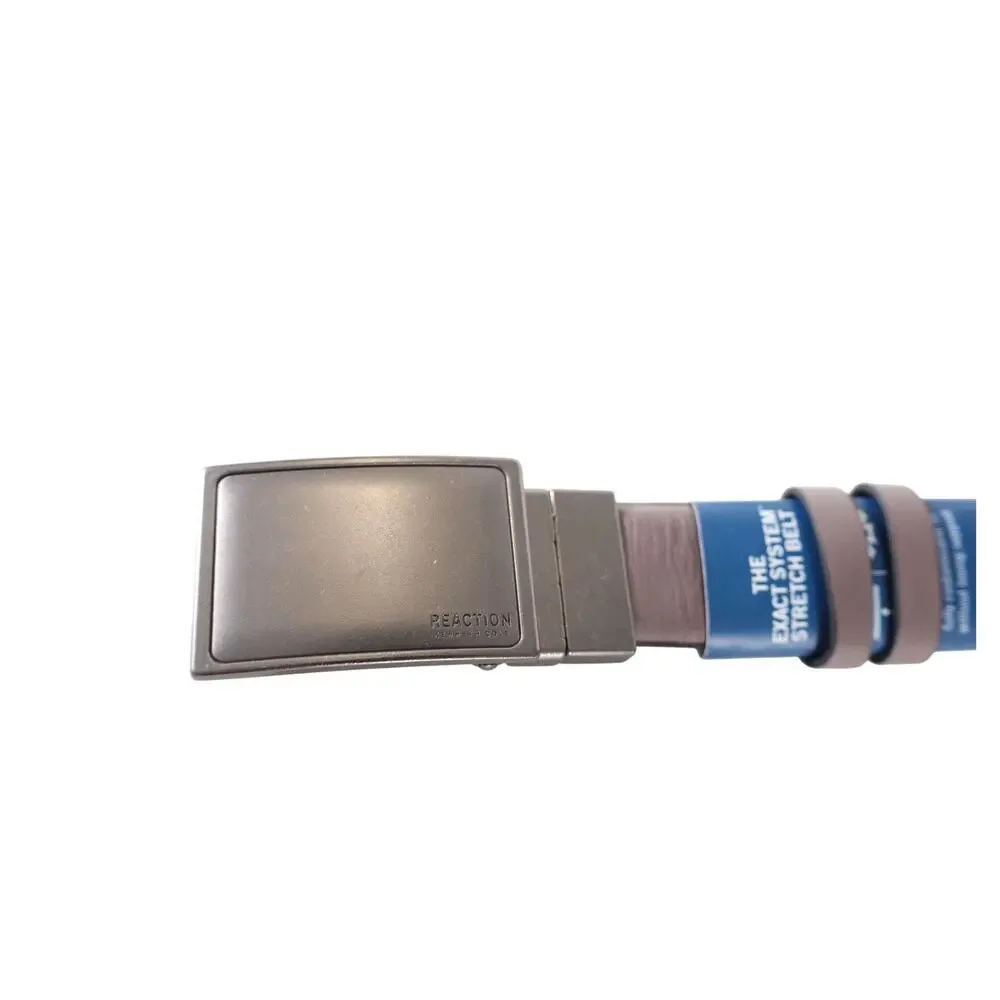 Kenneth Cole Reaction Reversible Exact System Stretch Belt – Gray/Black – NWT